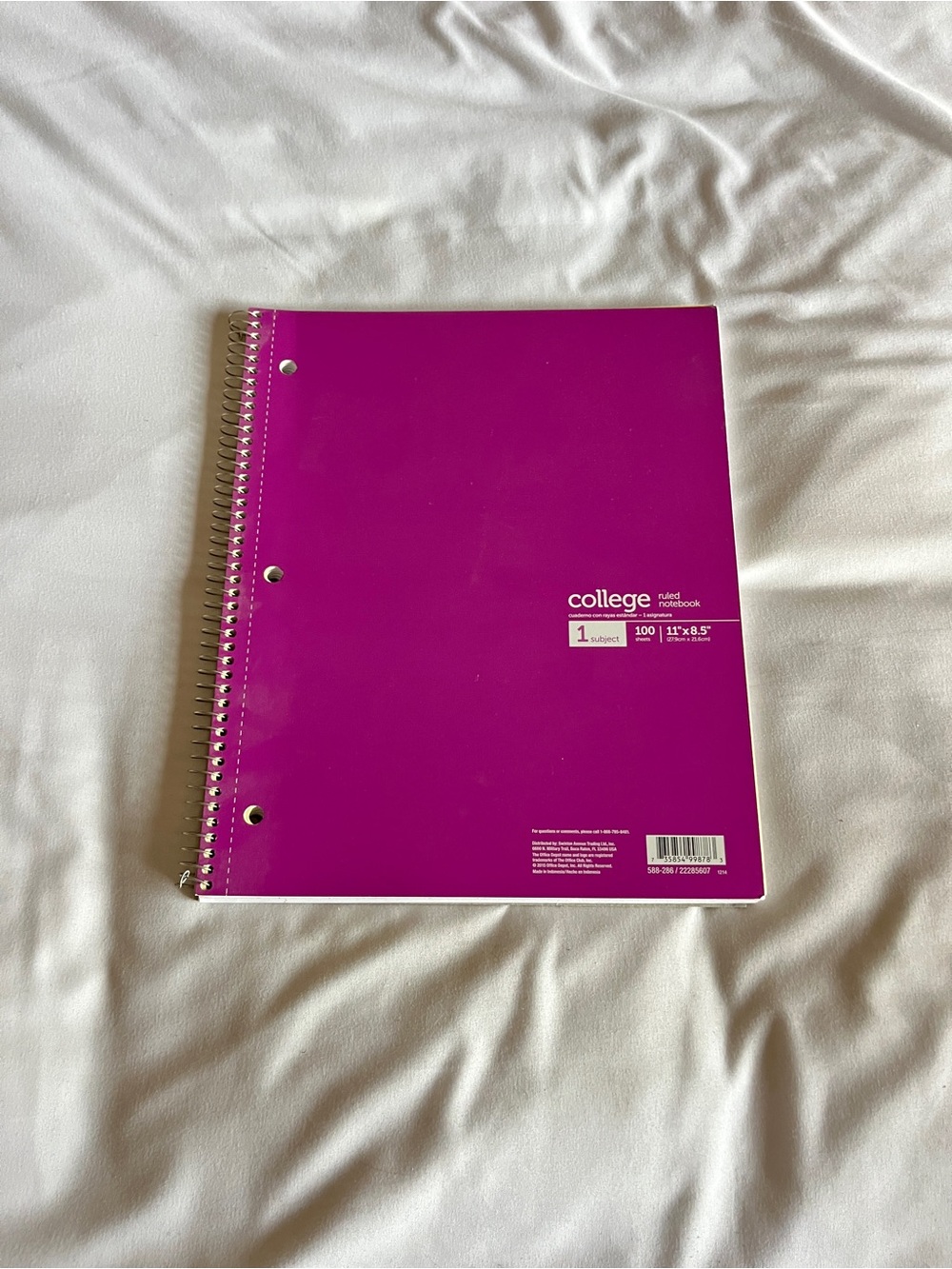 Signature Spiral Notebook - Magenta Cover